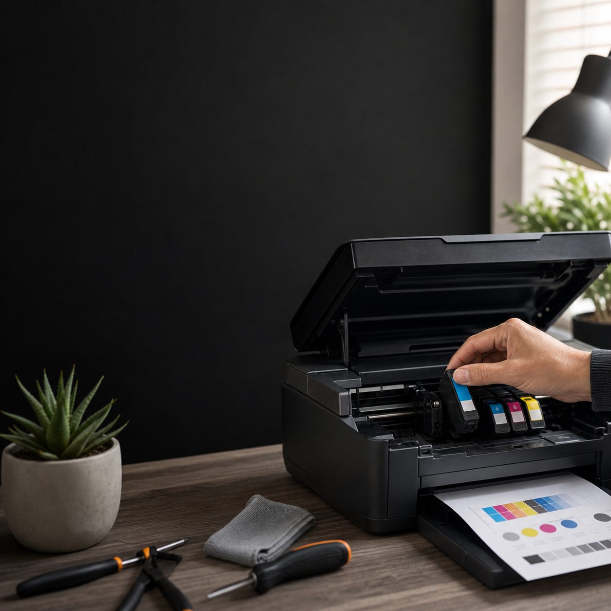 Printer cartridge troubleshooting and installation help in Rossendale